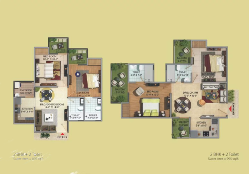Smartworld Residences by ELIE SAAB 3 Bedroom Floor Plan